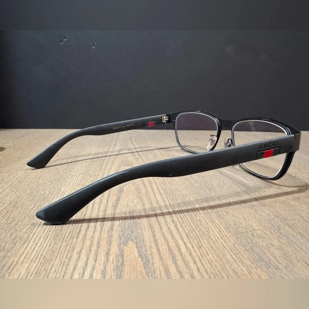 Gucci Men Urban GG00130 Black Prescription Eyeglasses with Case and Cloth. - Picture 8 of 16